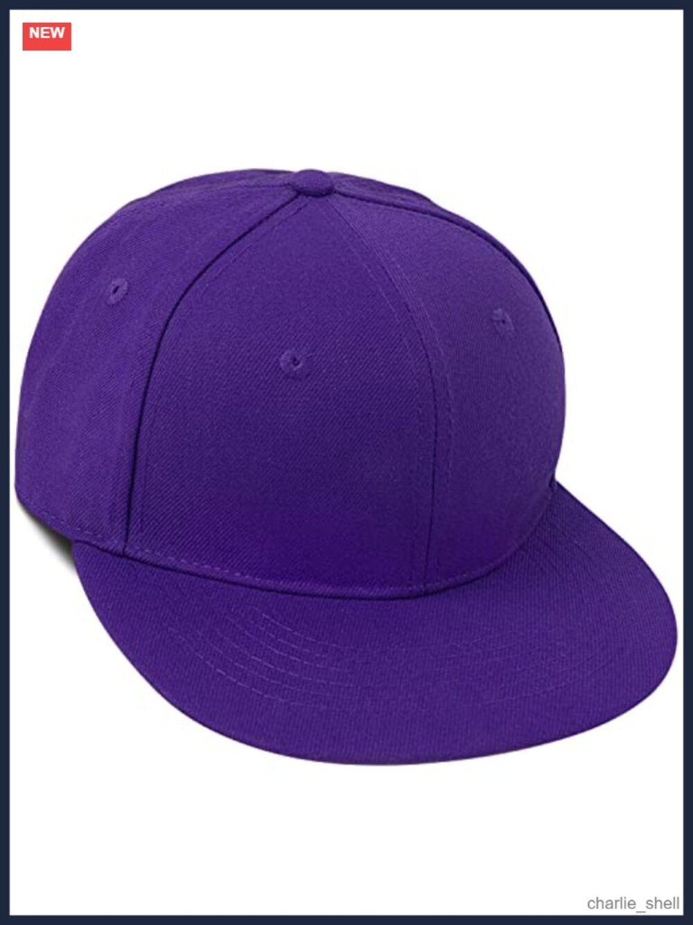 100% Cotton Flat Bill Snapback Hat Unisex Adjustable Plain Baseball Cap